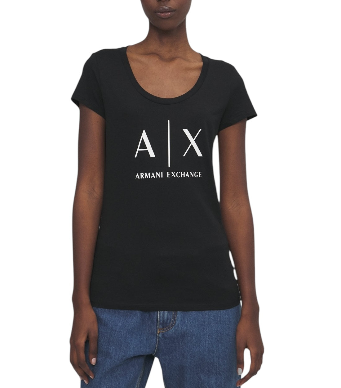 Armani Exchange Zwart T-shirt Met Logoprint