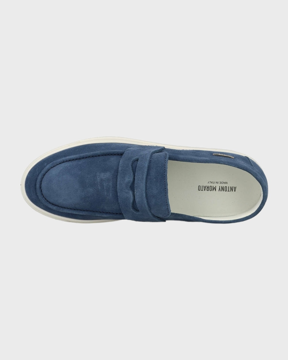 Antony Morato Blauw Suede Loafers Schoenen Heren