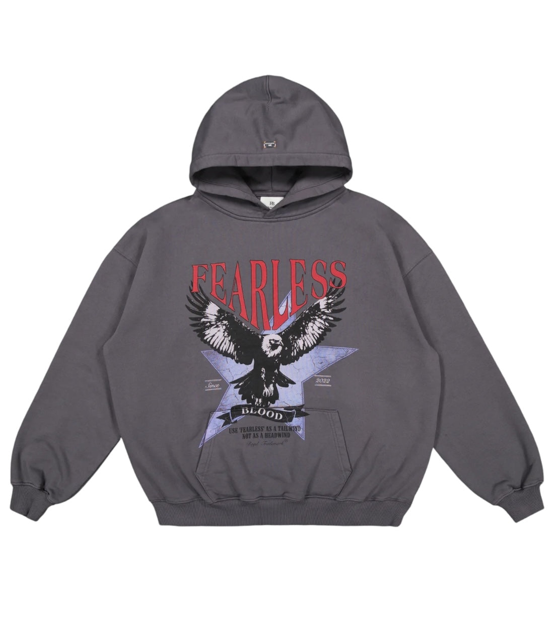 Fearless Blood FB-HOODY-03 Grijs