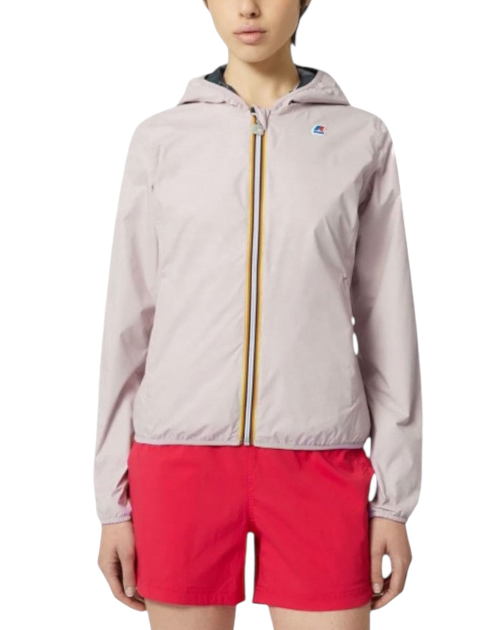 K-Way Chic Reversible Hooded Jacket in Pink