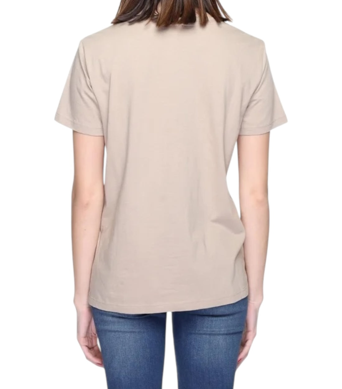 Blauer Beige T-shirt Dames