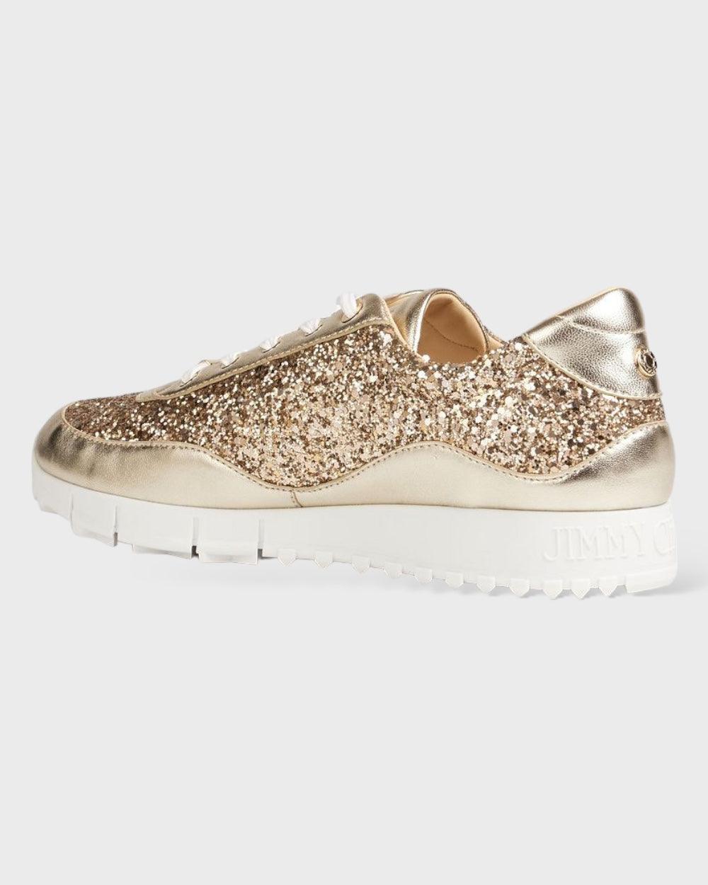 Jimmy Choo Goud Leren Sneakers