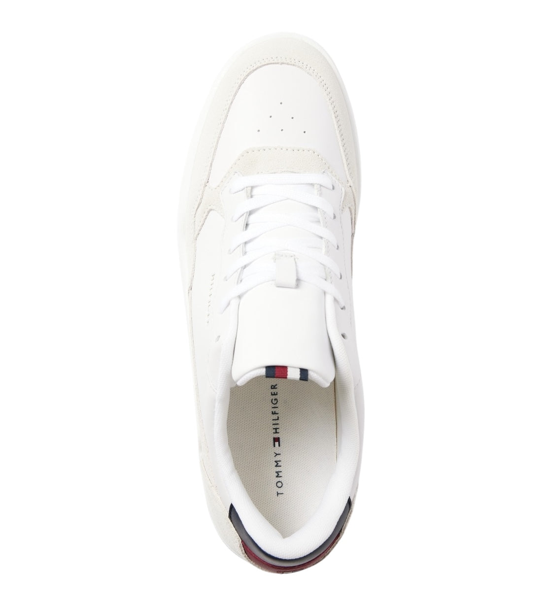 Tommy Hilfiger Eco-Conscious witte sneakers met logoaccent