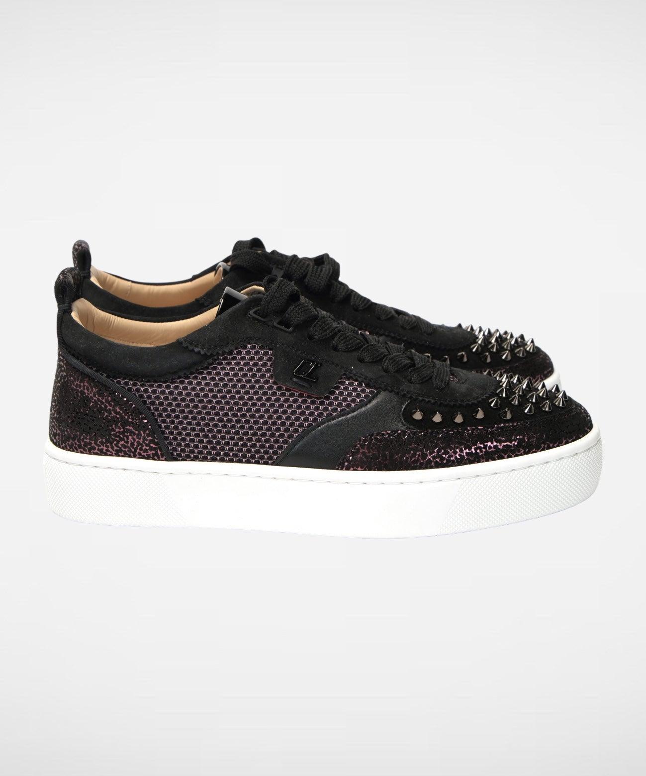 Christian Louboutin Zwart Sneakers Met Spikes