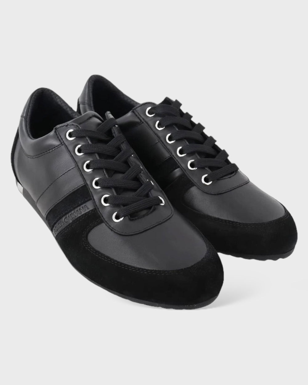 Dolce & Gabbana Zwart Leren Casual Sneakers