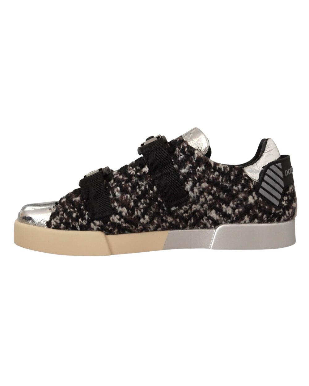 Dolce & Gabbana Zilver Wool Sneakers