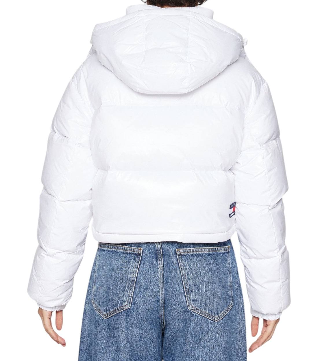 Tommy Hilfiger Wit Alaska Puffer Gewatteerde Jas