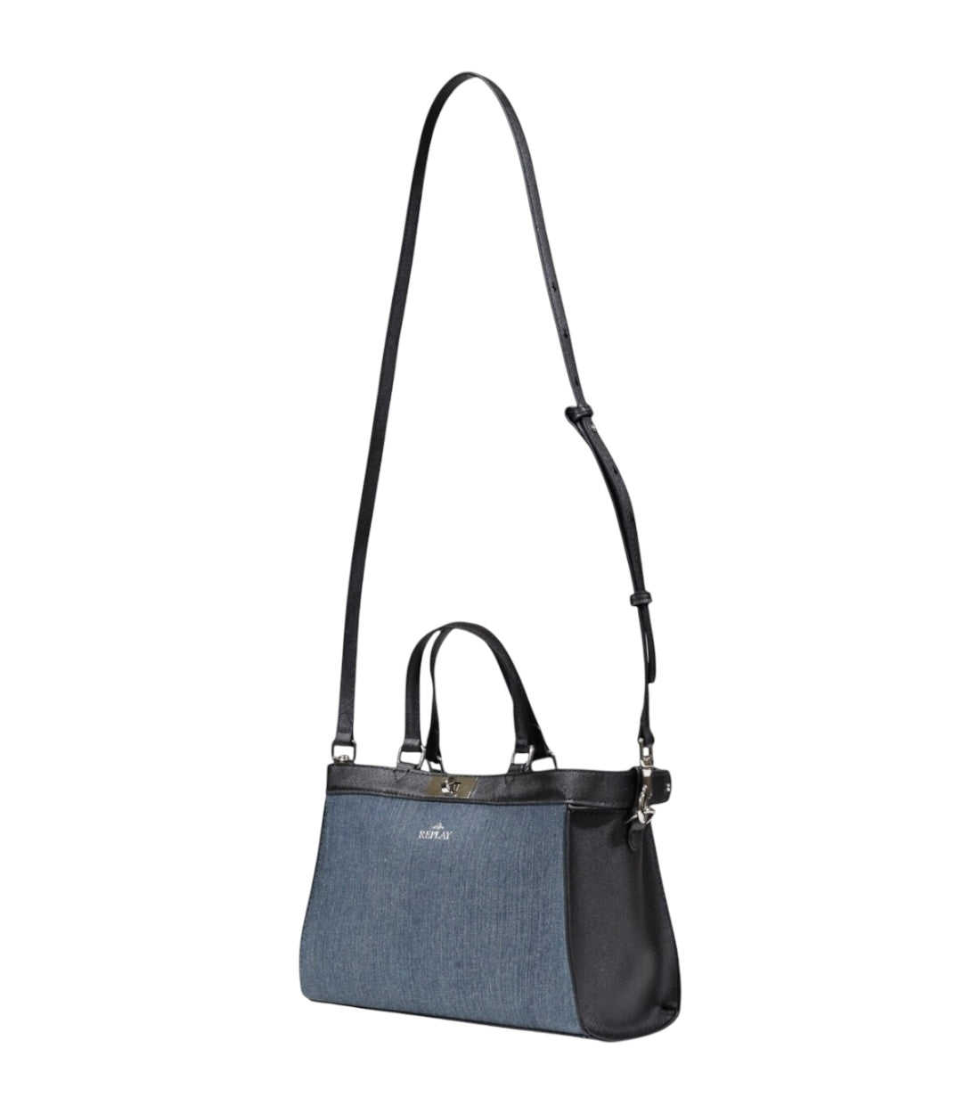 Replay Blauw Denim Handtas