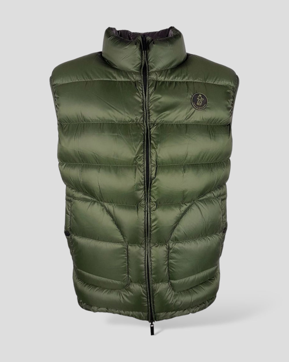 Centogrammi  Omkeerbare Groen / Grijs Bodywarmer Heren