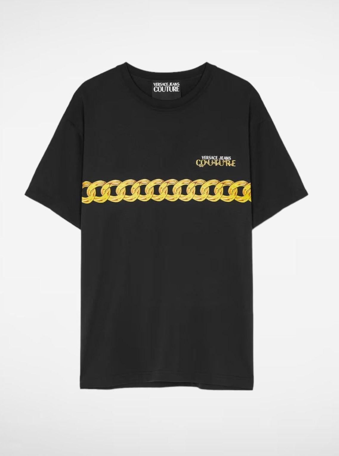 Versace Jeans Couture Zwart gold chain T-shirt