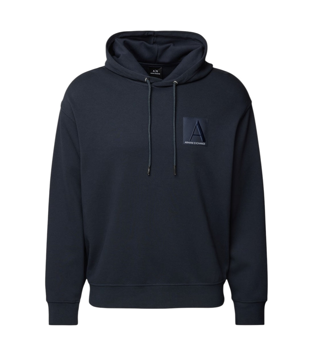 Armani Exchange Donkerblauw Piqué Hoodie