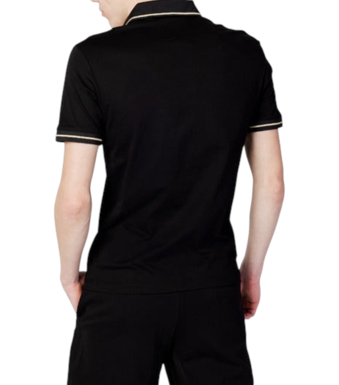 Armani Exchange Zwart Polo Top Met Logo