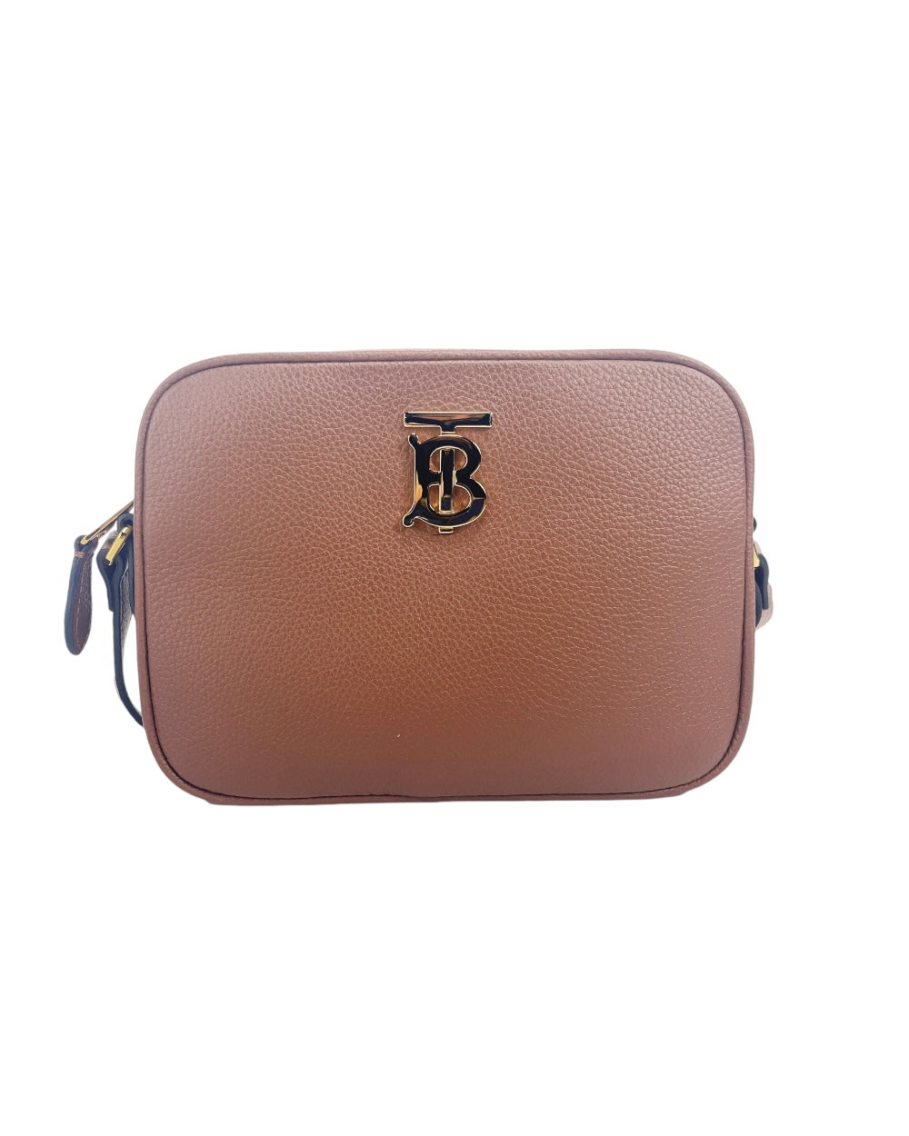 Burberry Bruin Leren Crossbody Tas