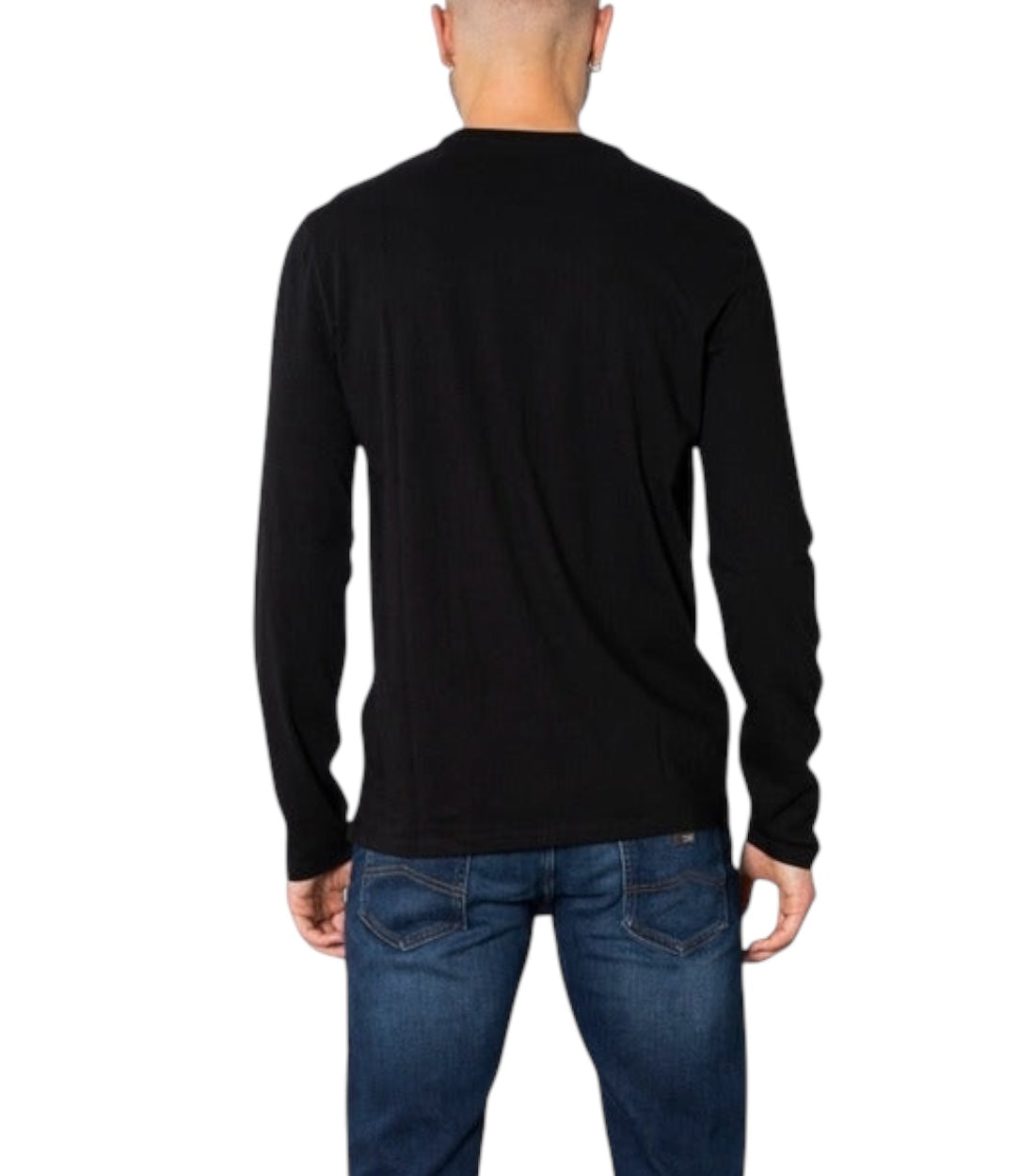 Armani Exchange Zwart Long sleeve T-shirt Met Logo