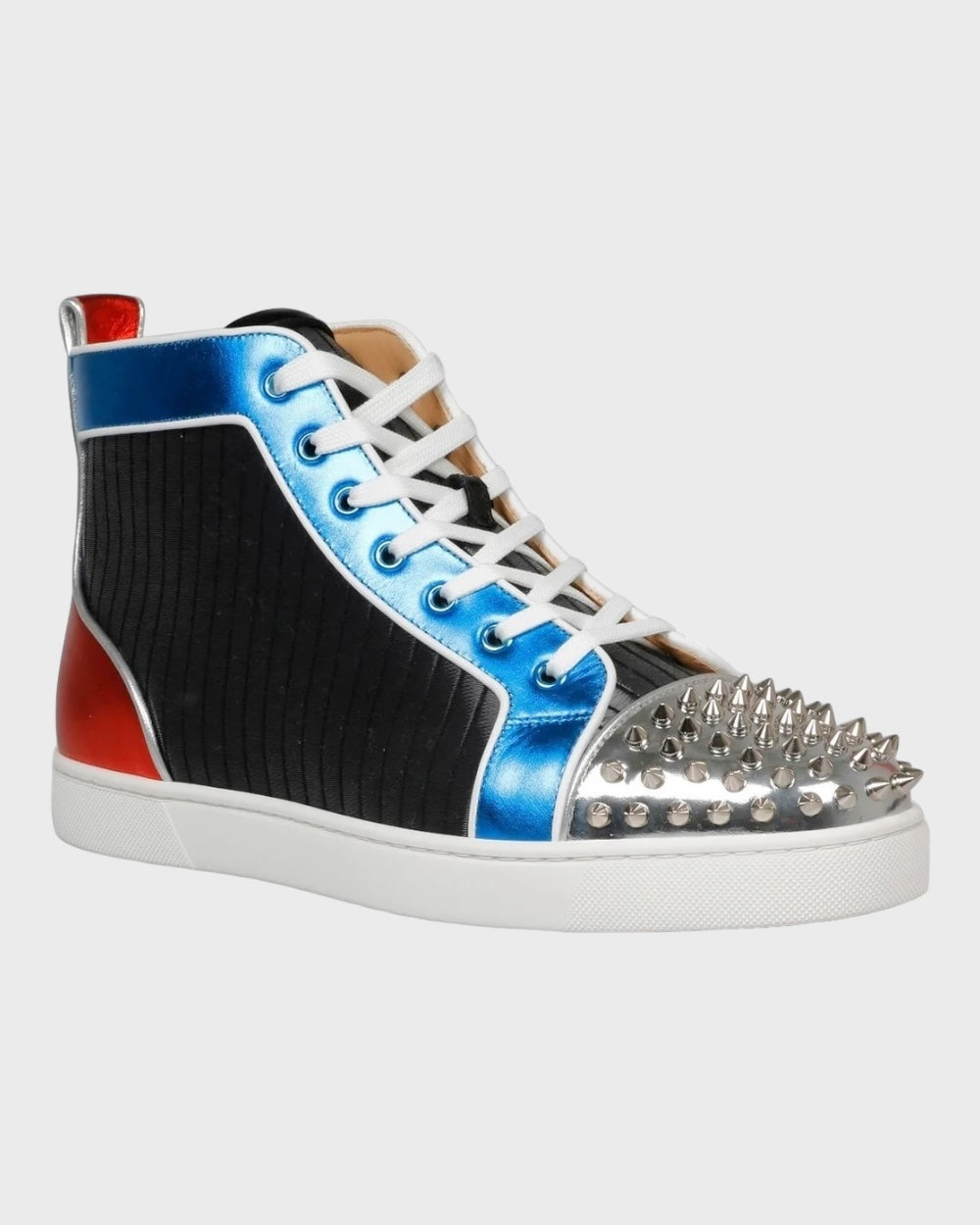 Christian Louboutin Louis Orlato Meerkleurig High Top Sneakers Met Studs