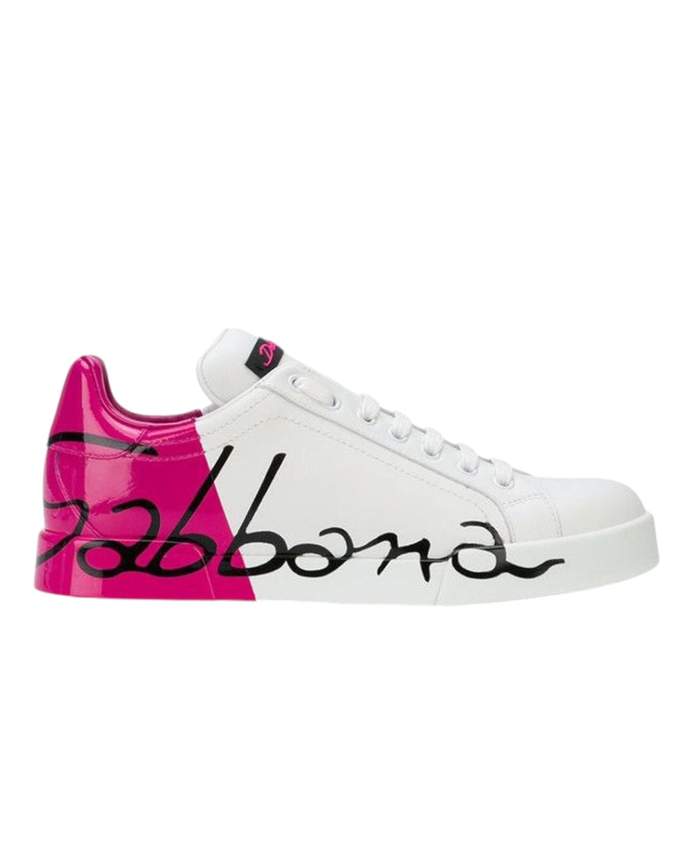 Dolce & Gabbana Roze Kalfsleren Sneakers