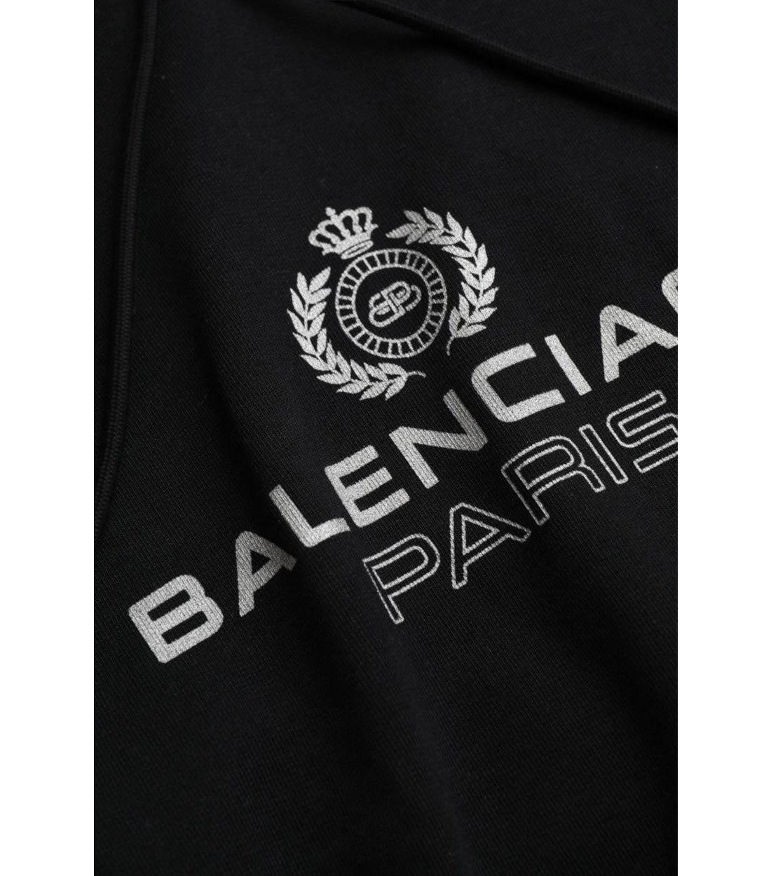 Balenciaga Zwart Paris Oversized Hoodie