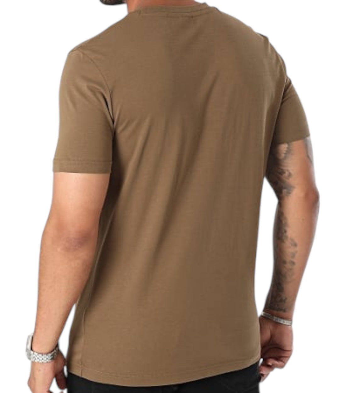 Hugo Boss Bruin Katoenen Thinking T-Shirt