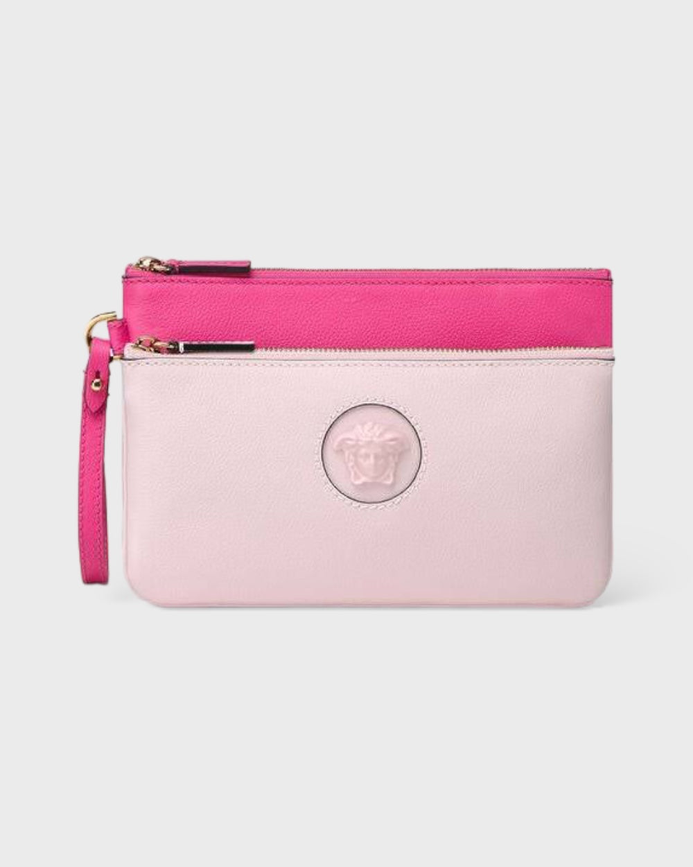 Versace Kalfsleer Pouch Tas Roze