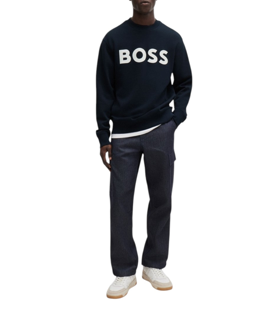 Hugo Boss Zwart Katoenen Bold Trui