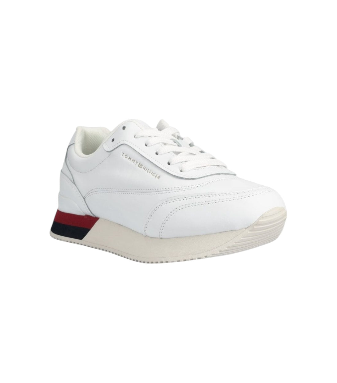 Tommy Hilfiger Wit Sneakers Met Logodetail