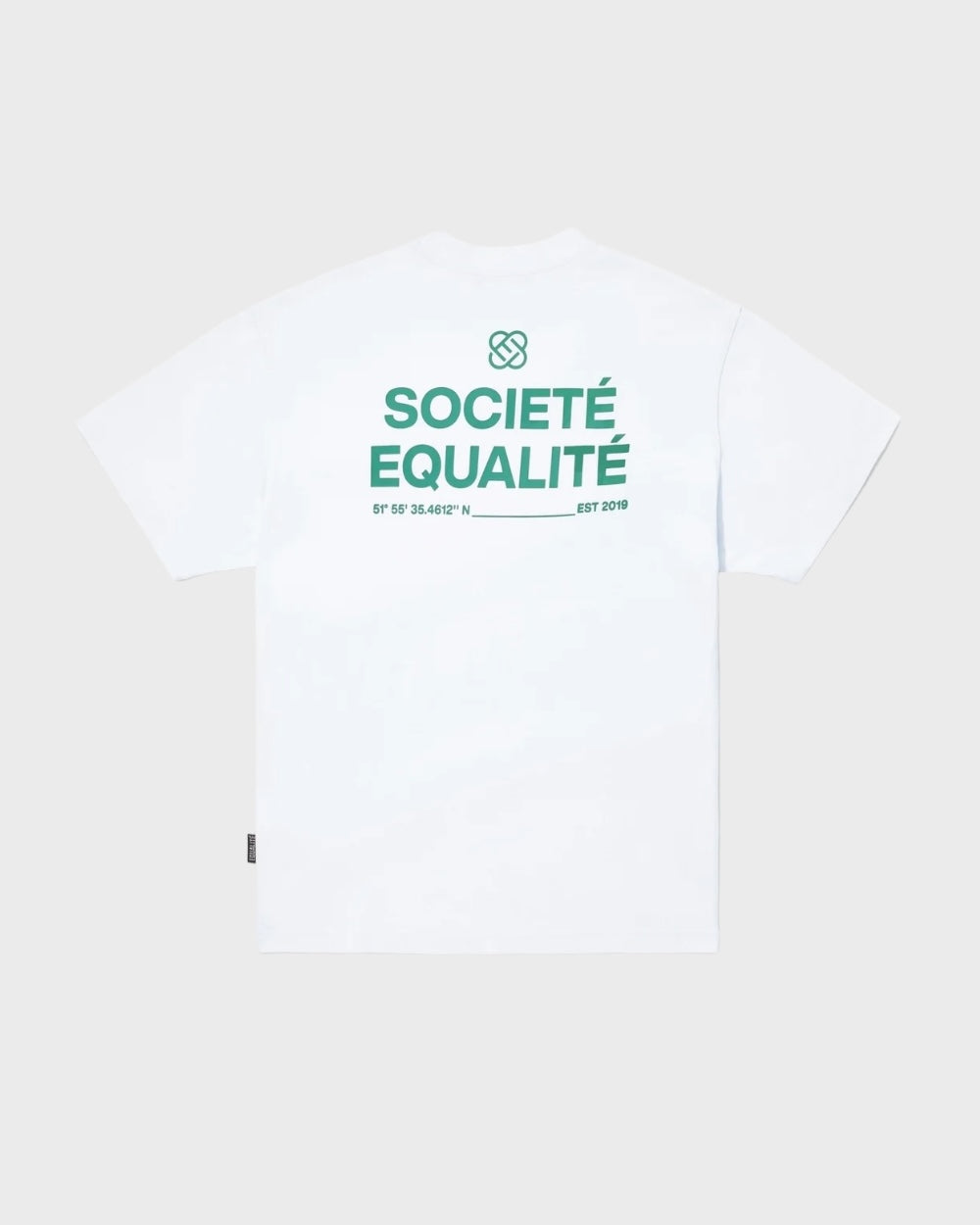 Equalite Societe Oversized Tee Wit / Groen