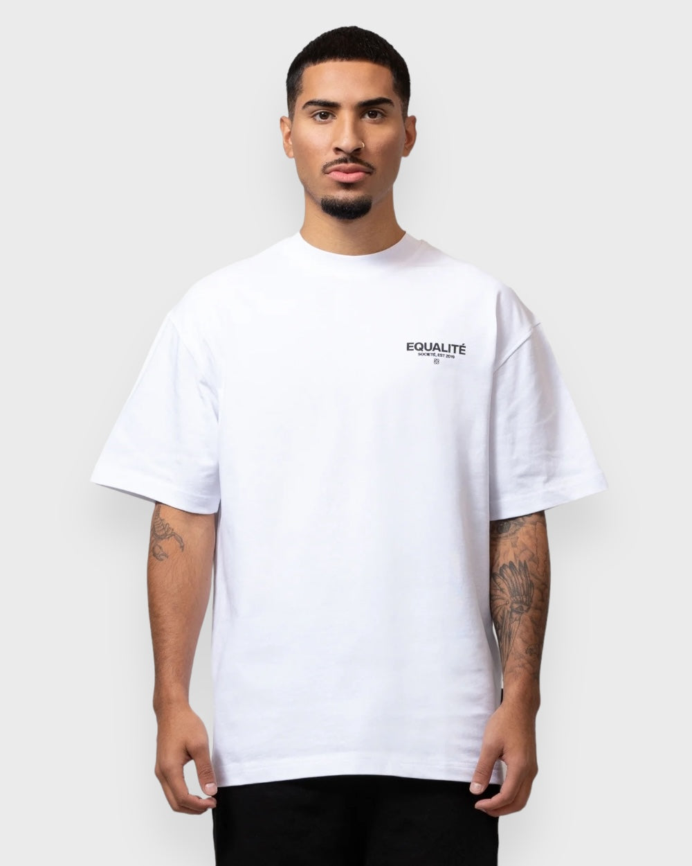 Equalite Societe Oversized Tee Wit