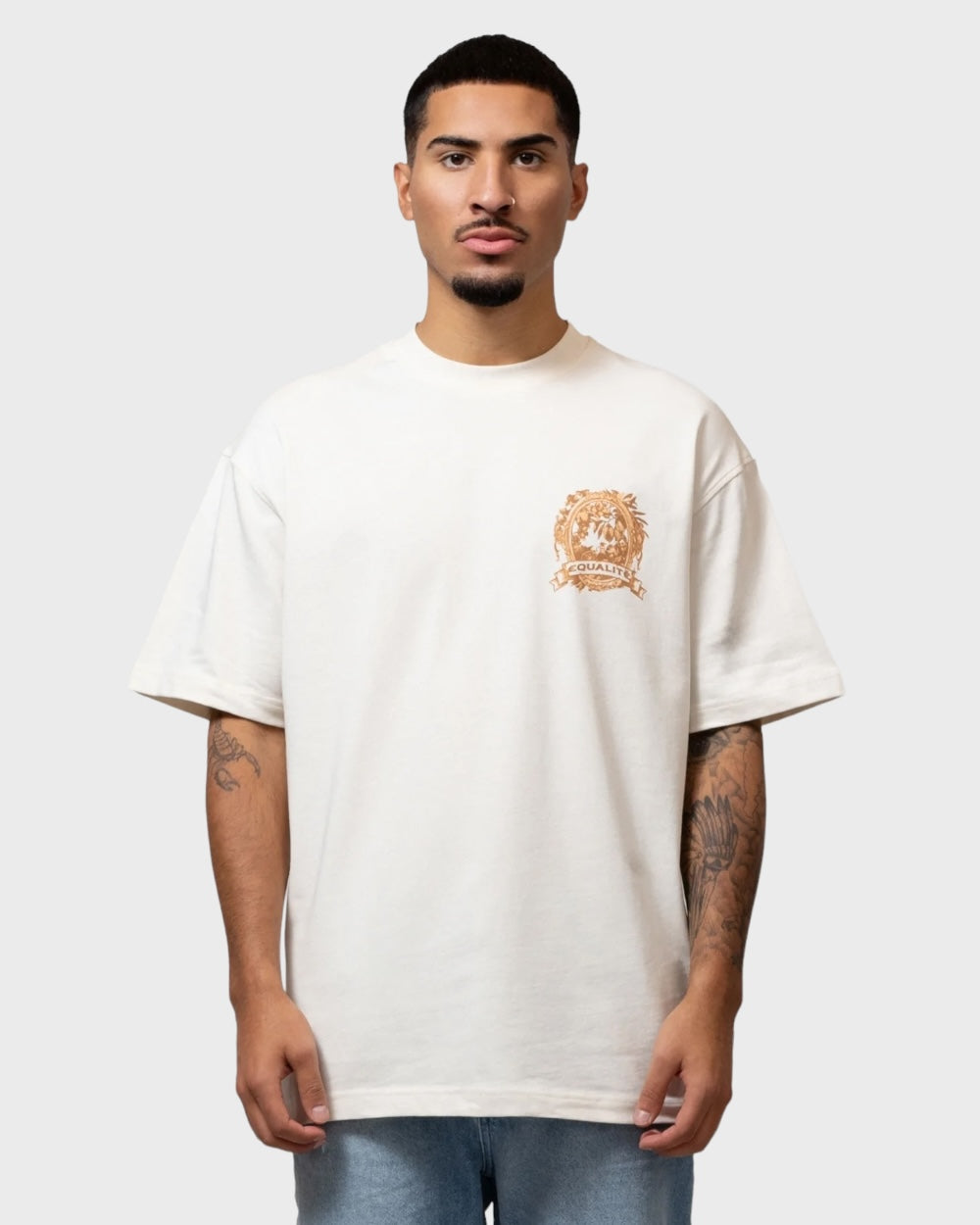 Equalite Painting Oversized Tee Off White