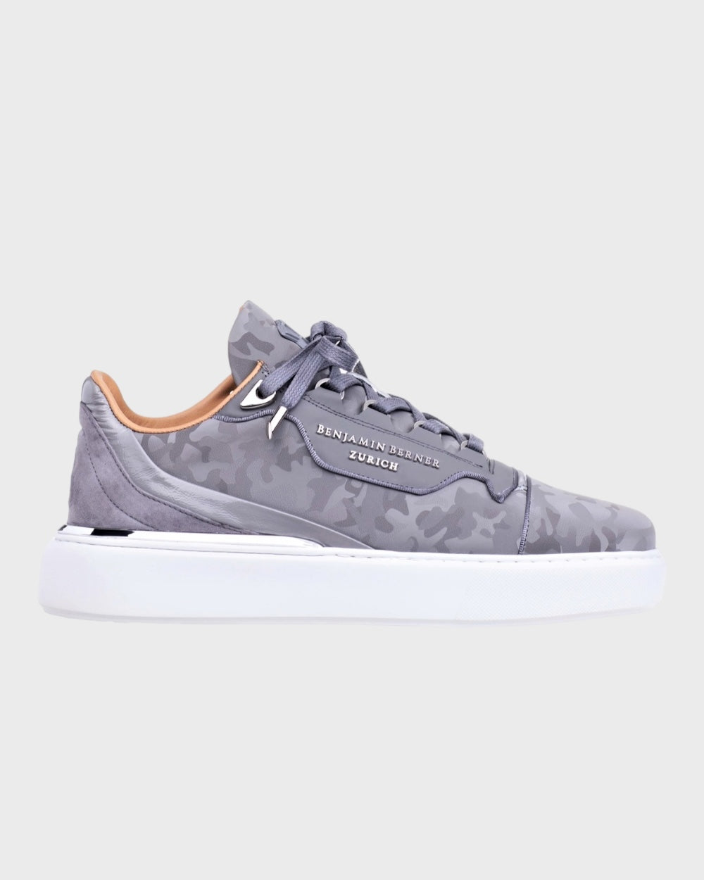 Benjamin Berner | Raphael Low Top Reflective Camouflage Grijs