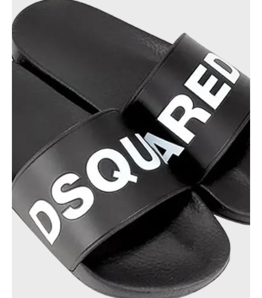 Dsquared2 Slipper Logo Zwart Wit