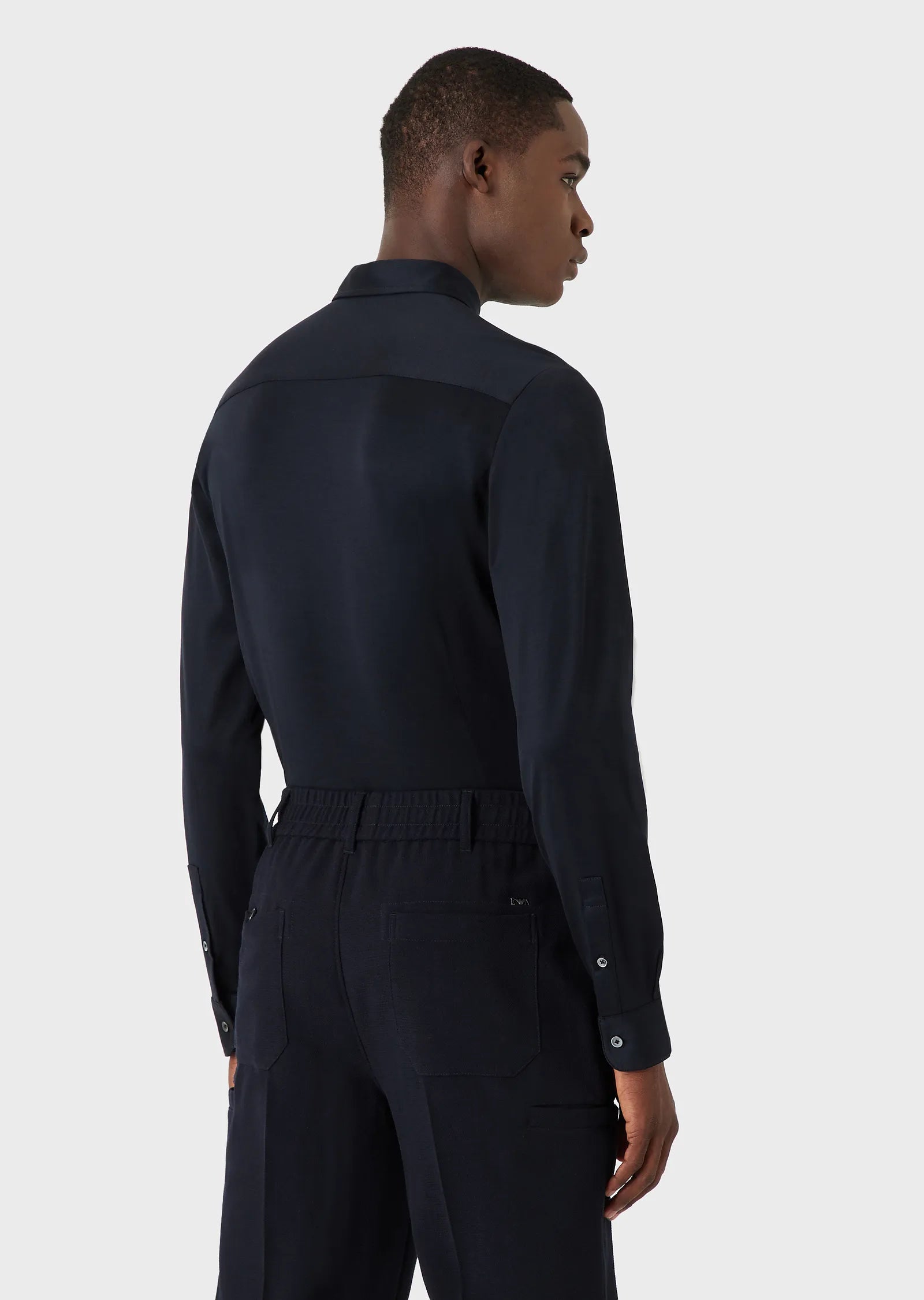 Emporio Armani | Blue stretch shirt