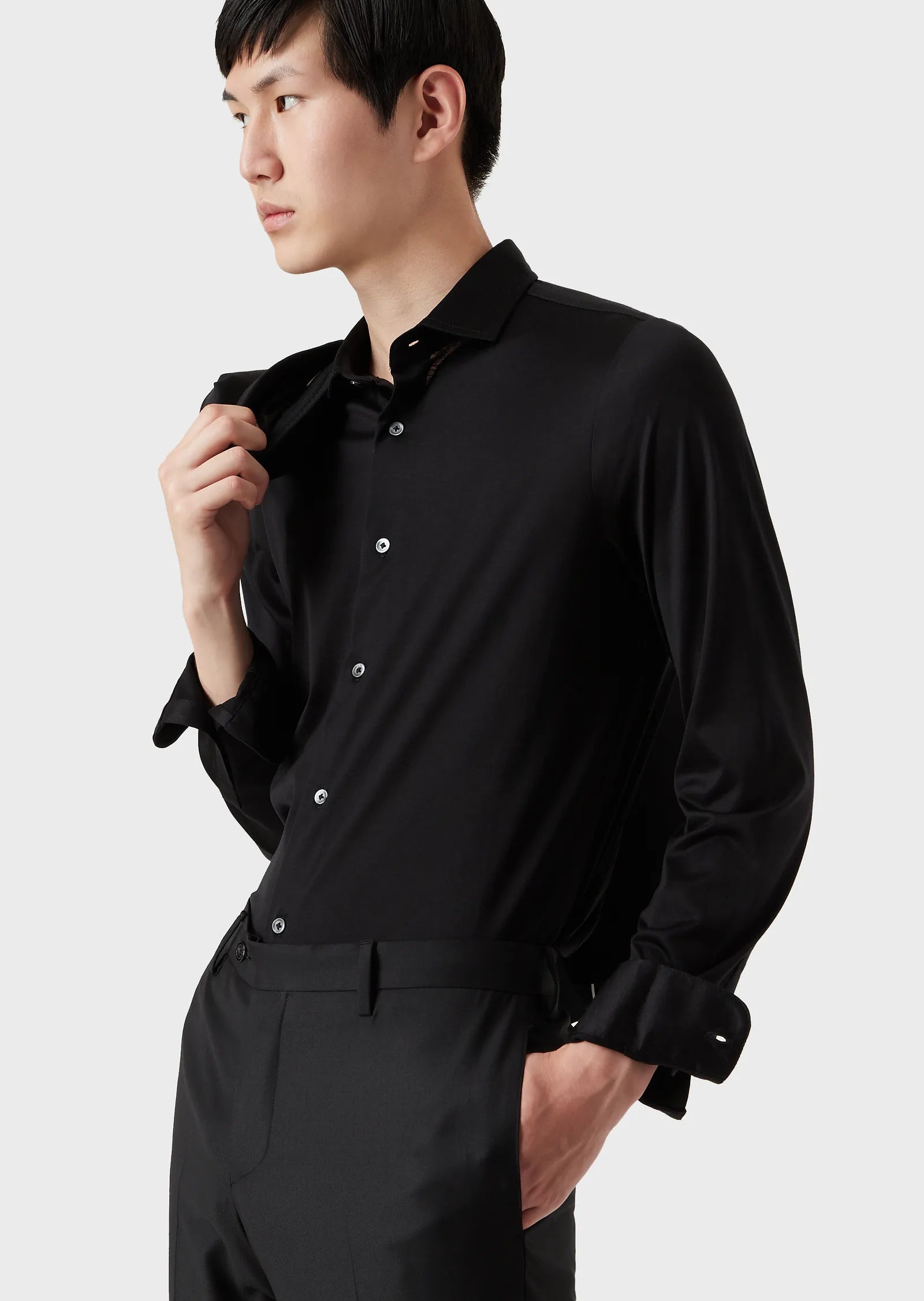 Emporio Armani | Black stretch shirt