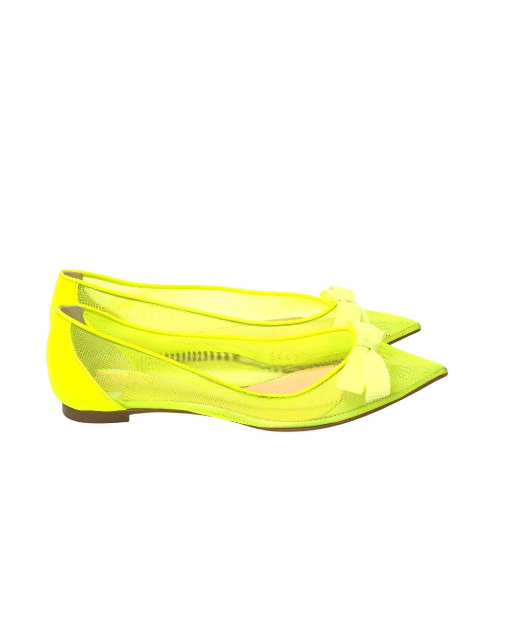 Christian Louboutin Fluro Geel Schoenen