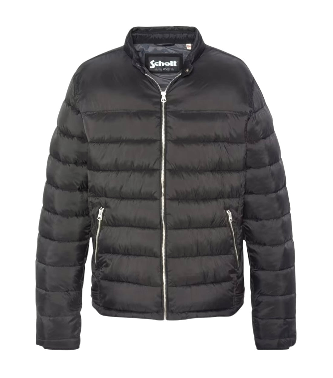 Schott NYC Zwart Nylon Jas