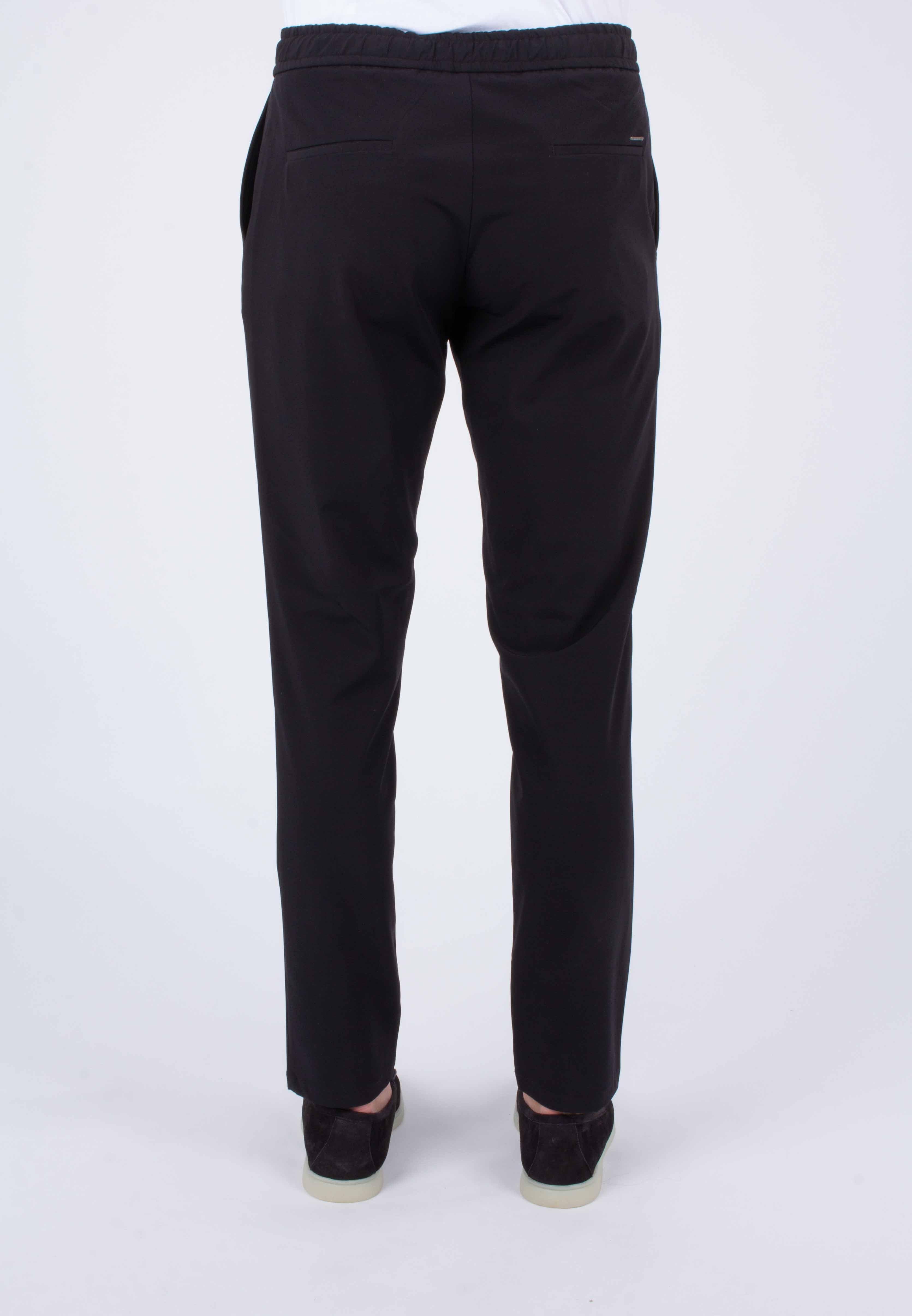 Mersino Originale Zwart Stretch Pantalon Broek