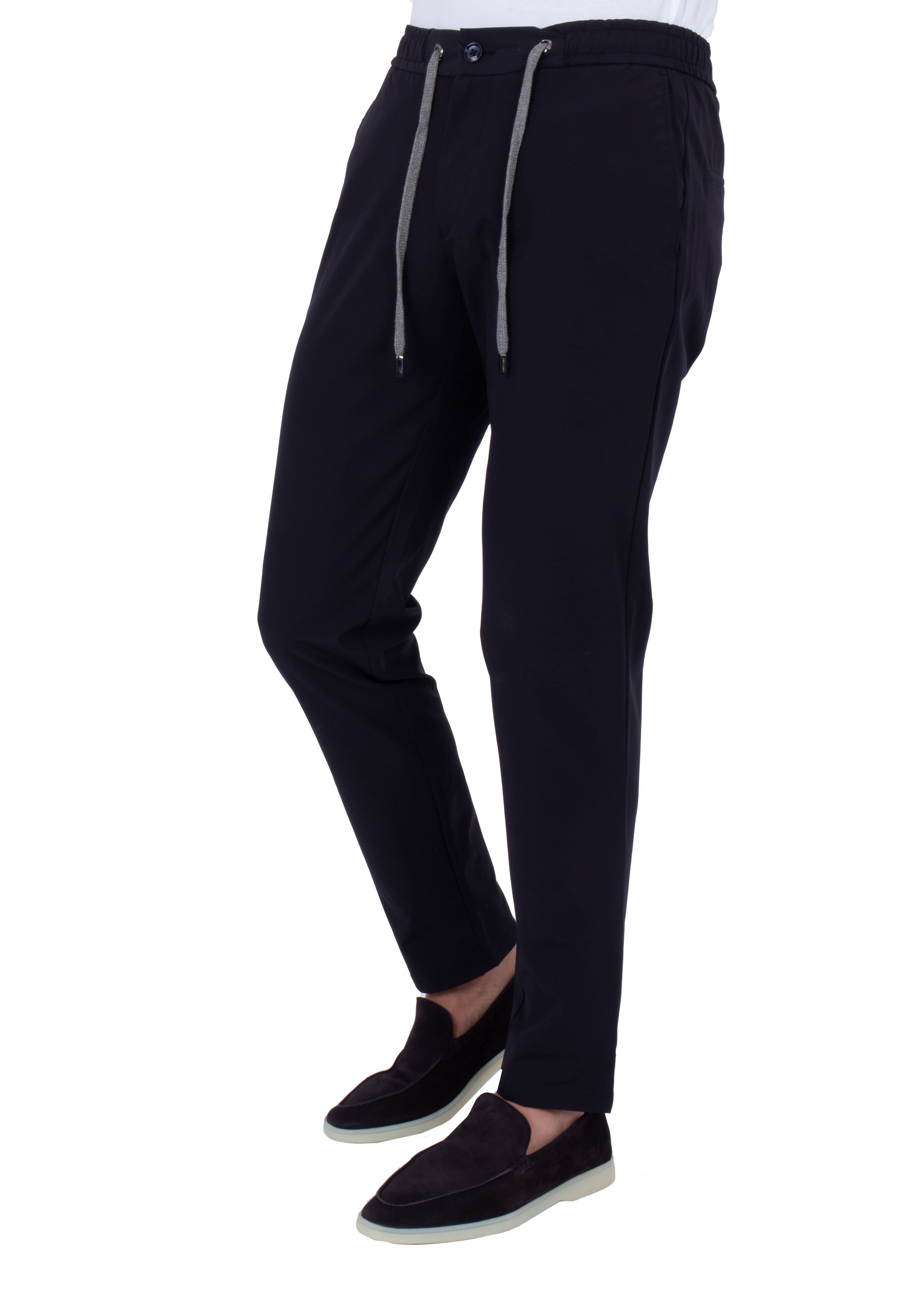 Mersino Originale Blauw Stretch Pantalon Broek