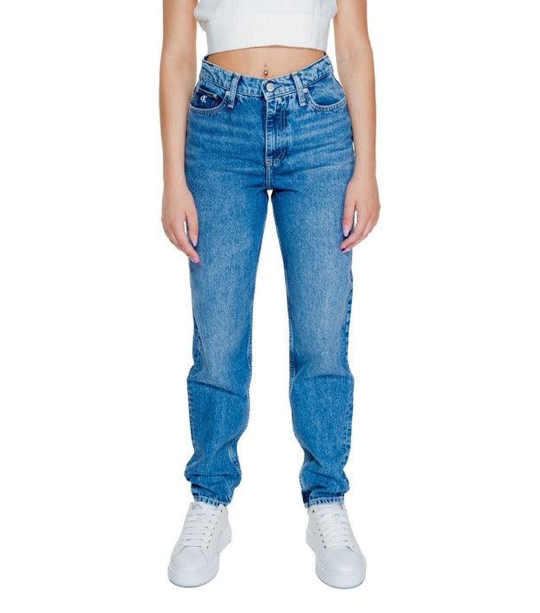 Calvin Klein Jeans Blauw Regular Fit Jeans Dames