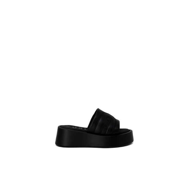 Furla Zwart Hoge Zool Slippers Dames