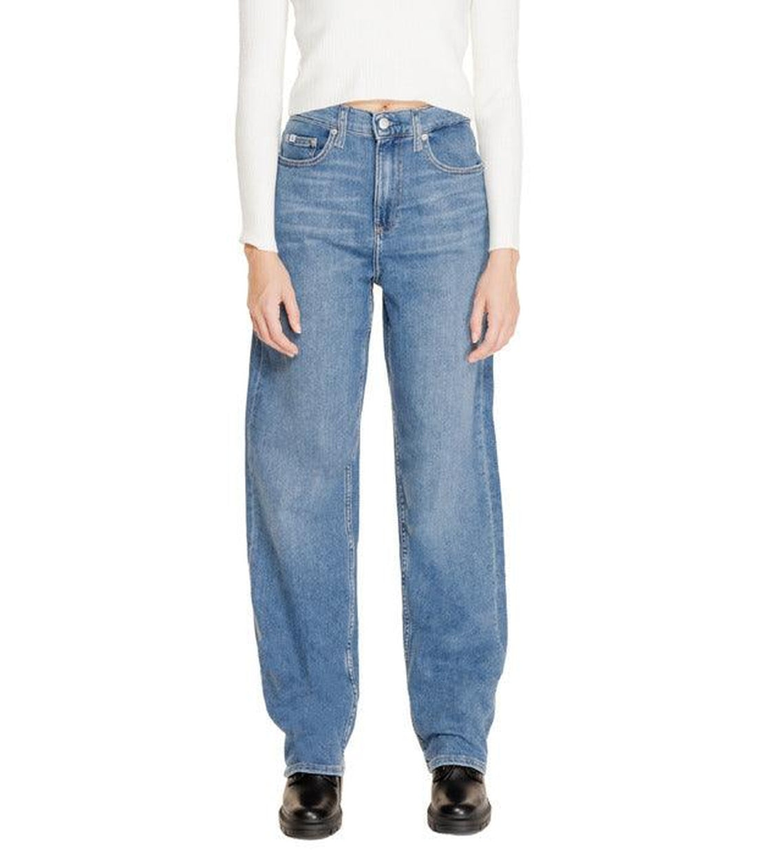 Calvin Klein Jeans Blauw Baggy Relaxed Jeans Dames