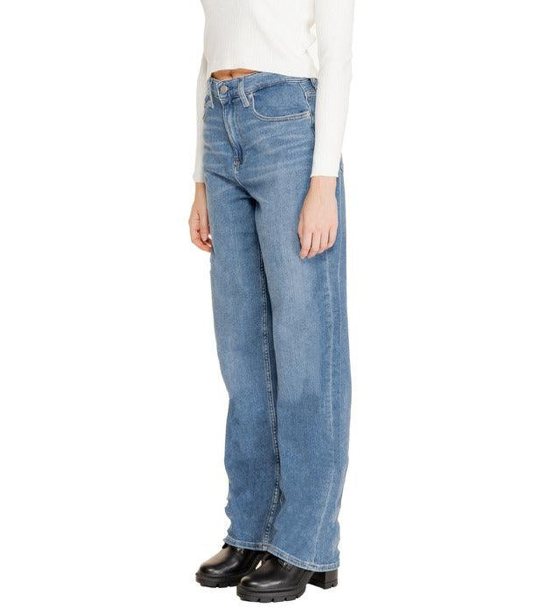 Calvin Klein Jeans Blauw Baggy Relaxed Jeans Dames