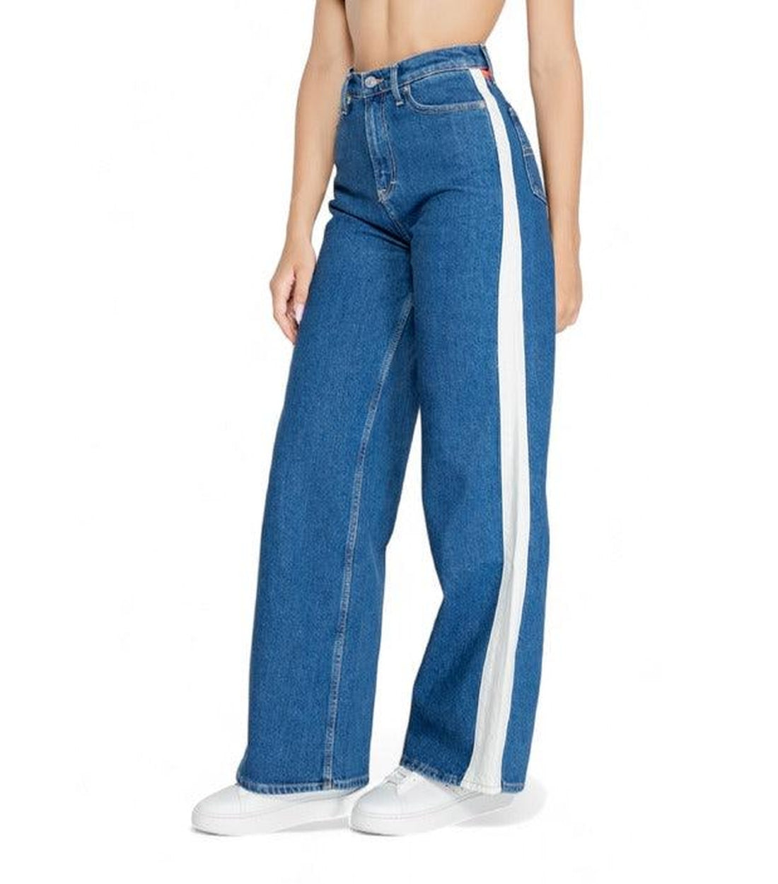 Tommy Hilfiger Blauw Baggy Jeans Dames