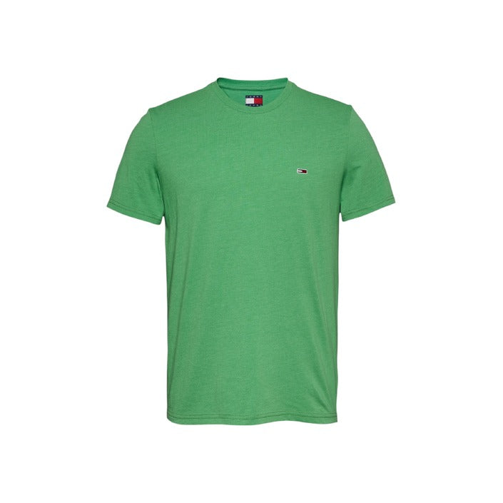 Tommy Hilfiger Jeans Groene Basic Logo T-shirt