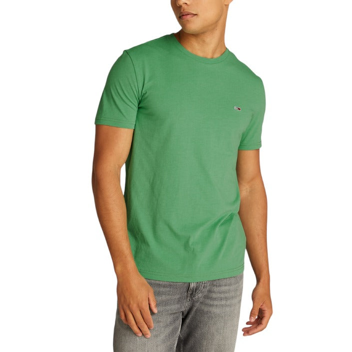 Tommy Hilfiger Jeans Groene Basic Logo T-shirt