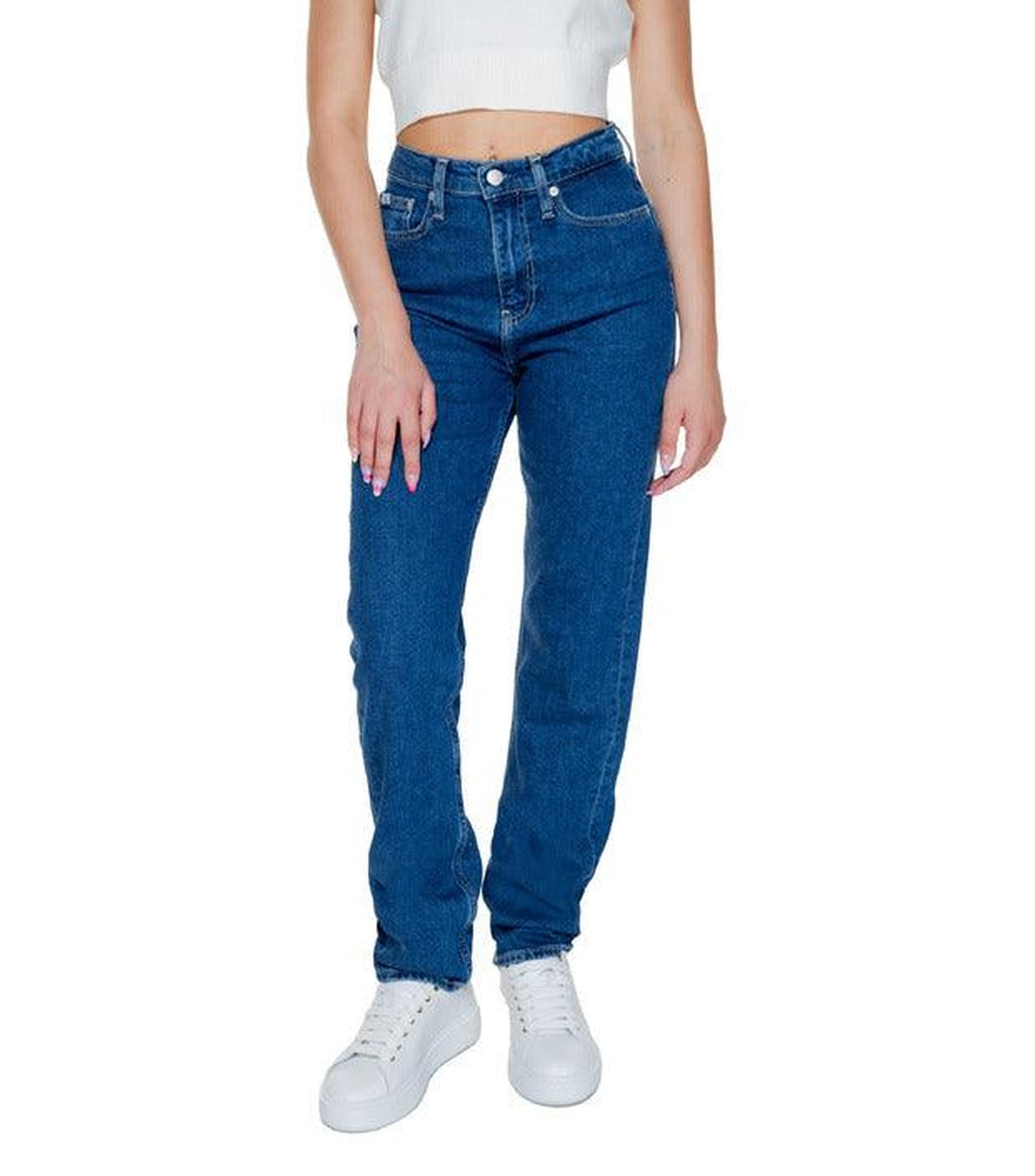 Calvin Klein Jeans Blauw Regular Fit Jeans Dames