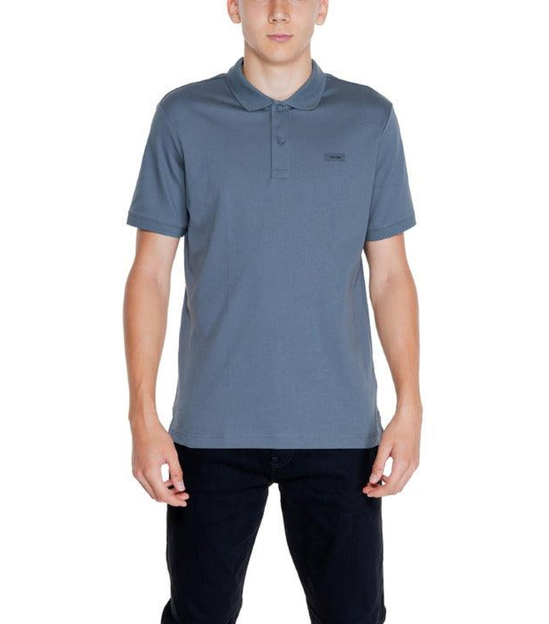 Calvin Klein Katoenen Polo In Blauw