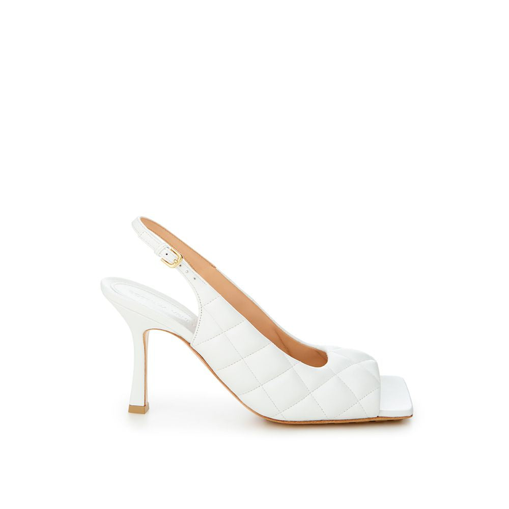 Bottega Veneta Witte Leren Sandalen