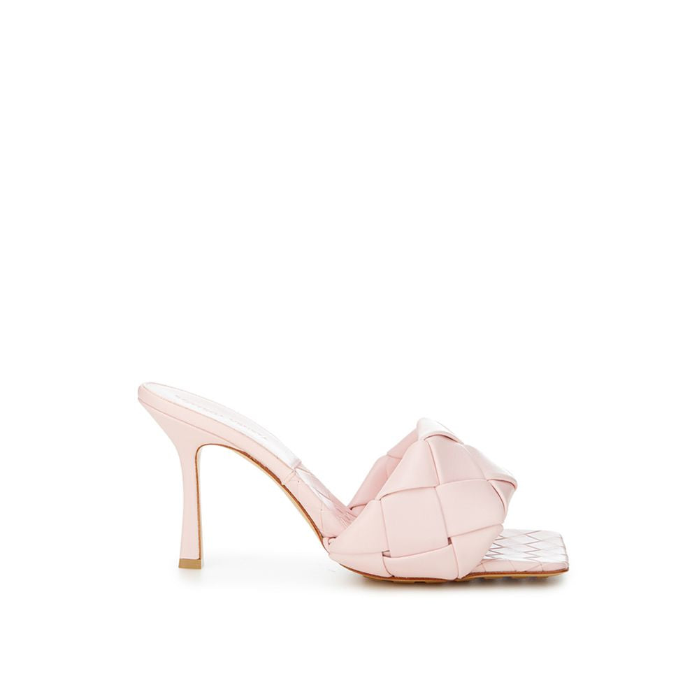 Bottega Veneta Roze Leren Haksandalen