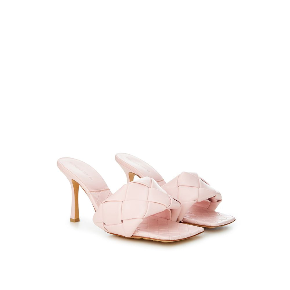 Bottega Veneta Roze Leren Haksandalen