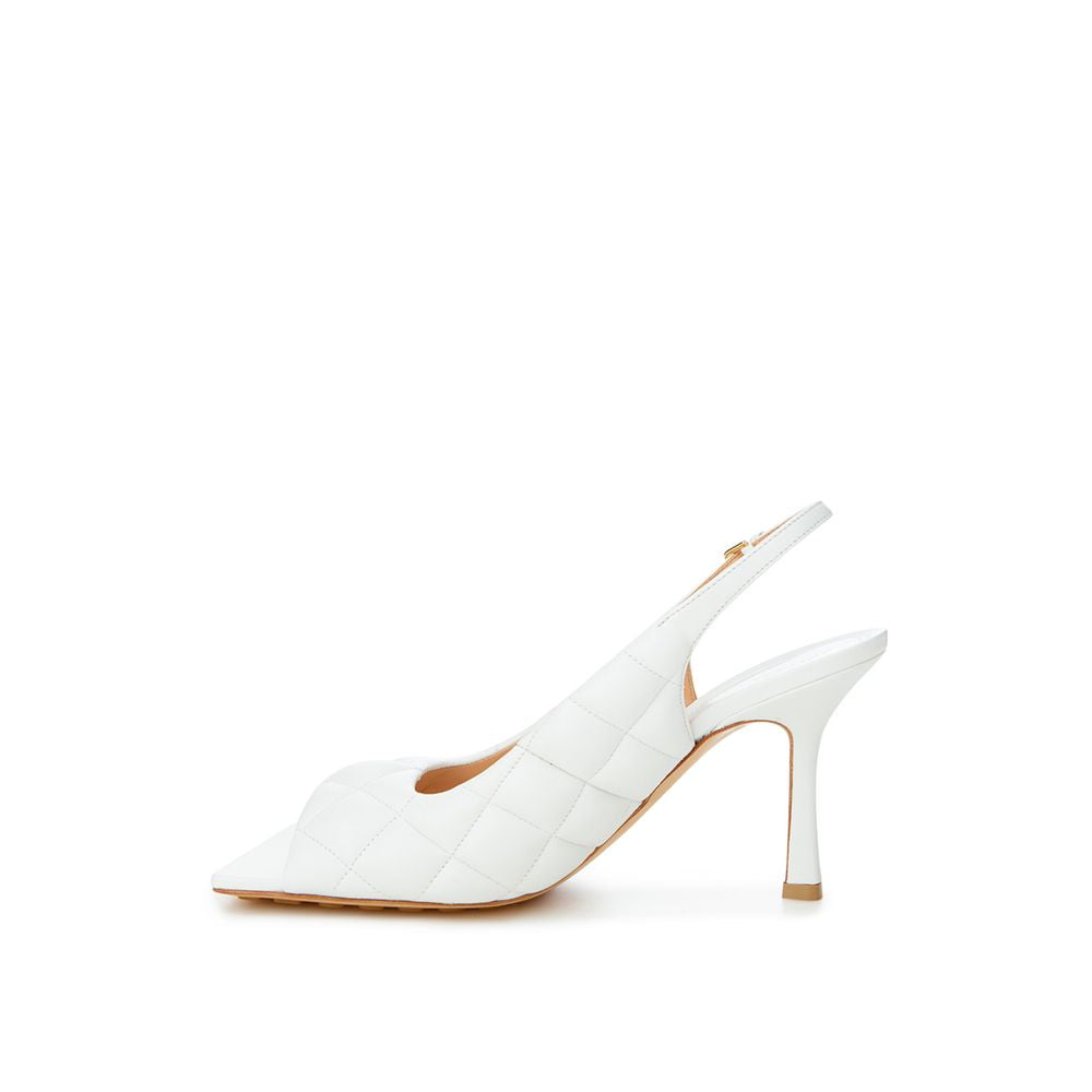 Bottega Veneta Witte Leren Sandalen