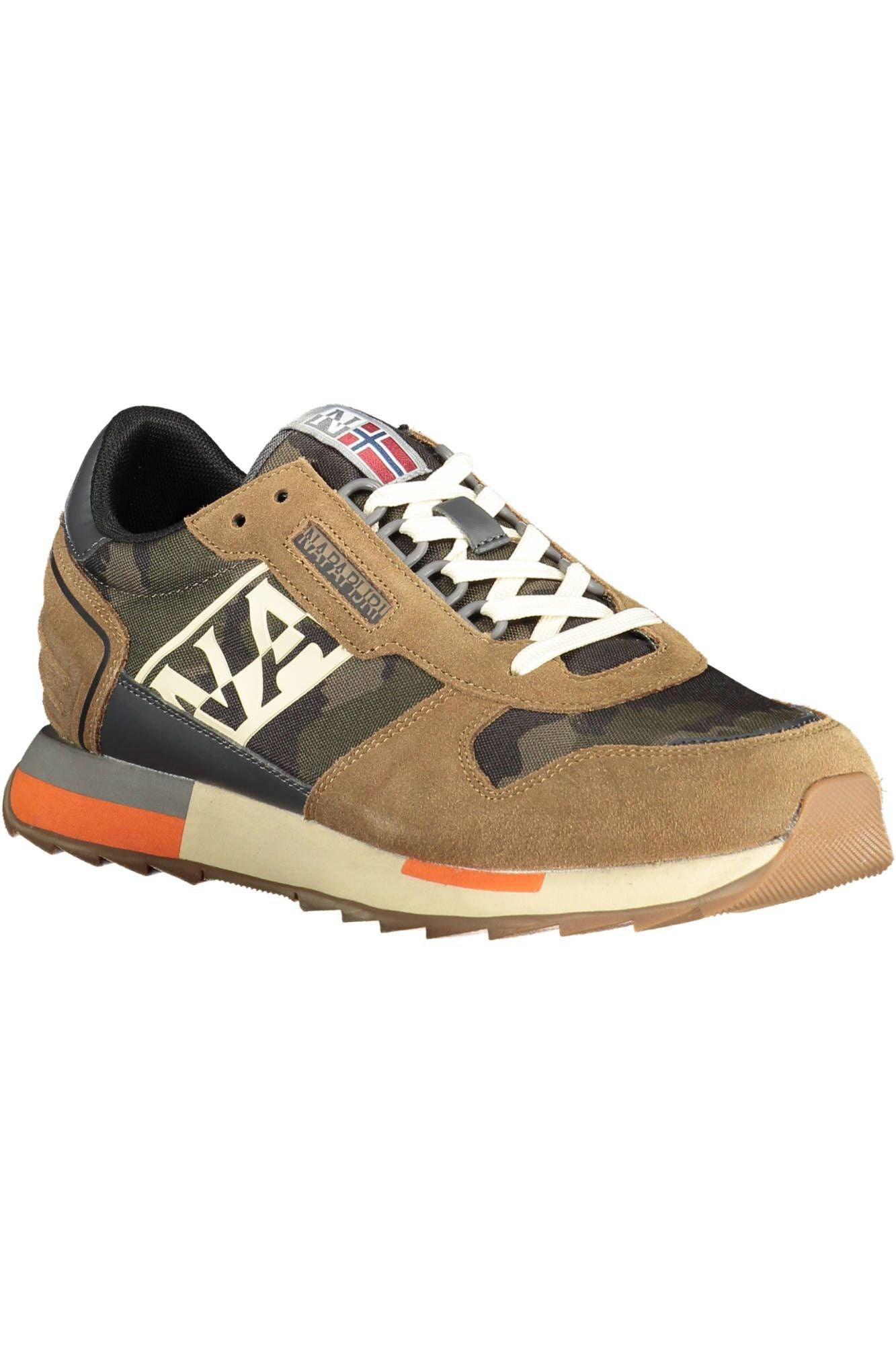 Napapijri Beige Virtus Camo Sneakers